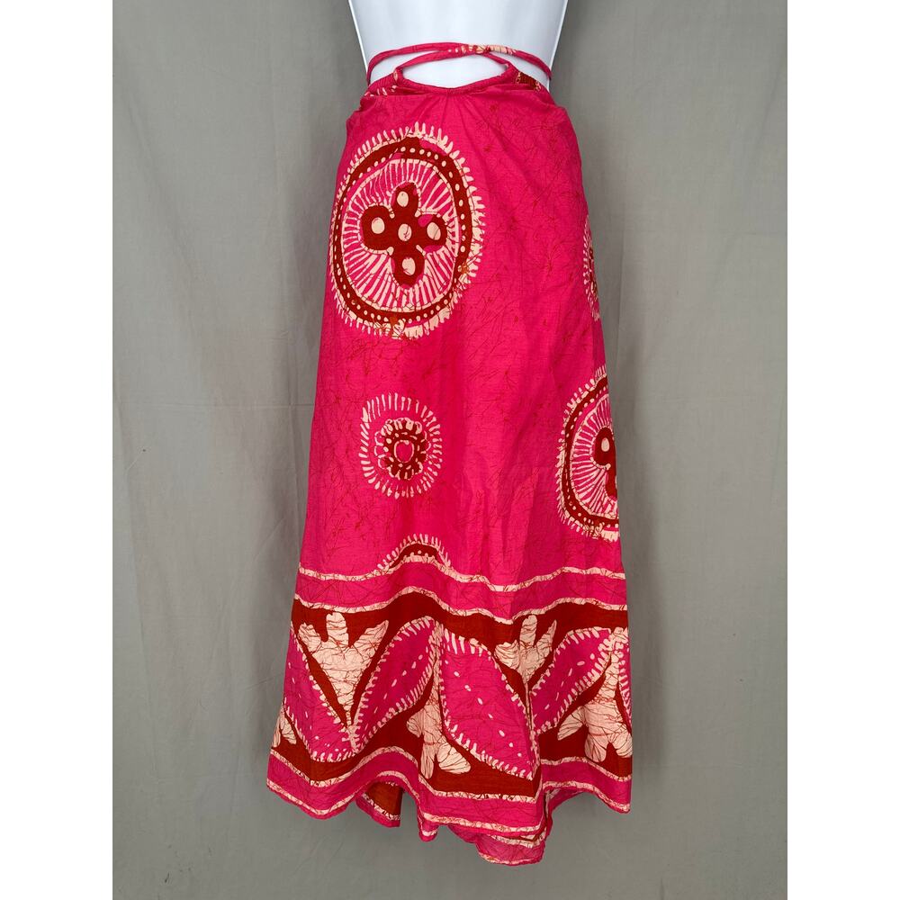 House of Harlow Dress Womens XS Pink Beachy Resort Cotton Skirt Bohemian Flowy - Picture 5 of 7